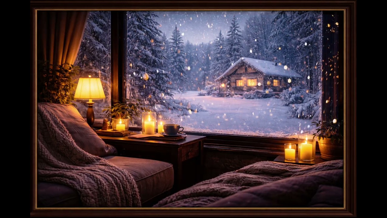 Cozy outdoor fireplace ambience 
