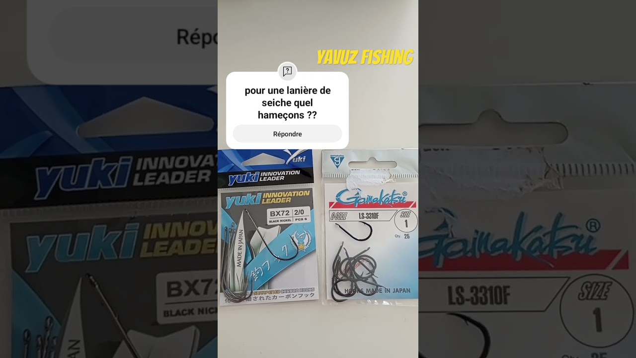 montage Mer quel hame&ccedil;ons pour la seiche ? #fishing #fish #surfcasting #france #arcachon