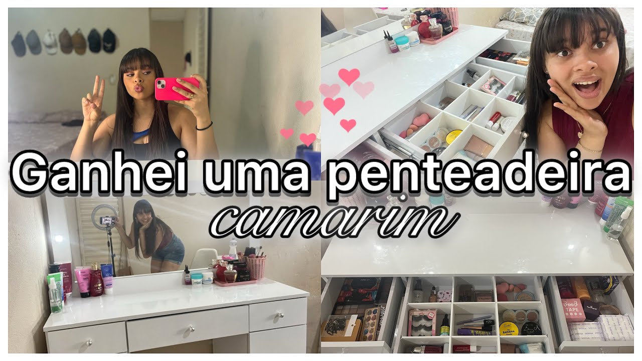 PENTEADEIRA CAMARIM 💄✨ | TOUR PELA PENTEADEIRA 💖| PRESENTE DO MEU NOIVO 🥹