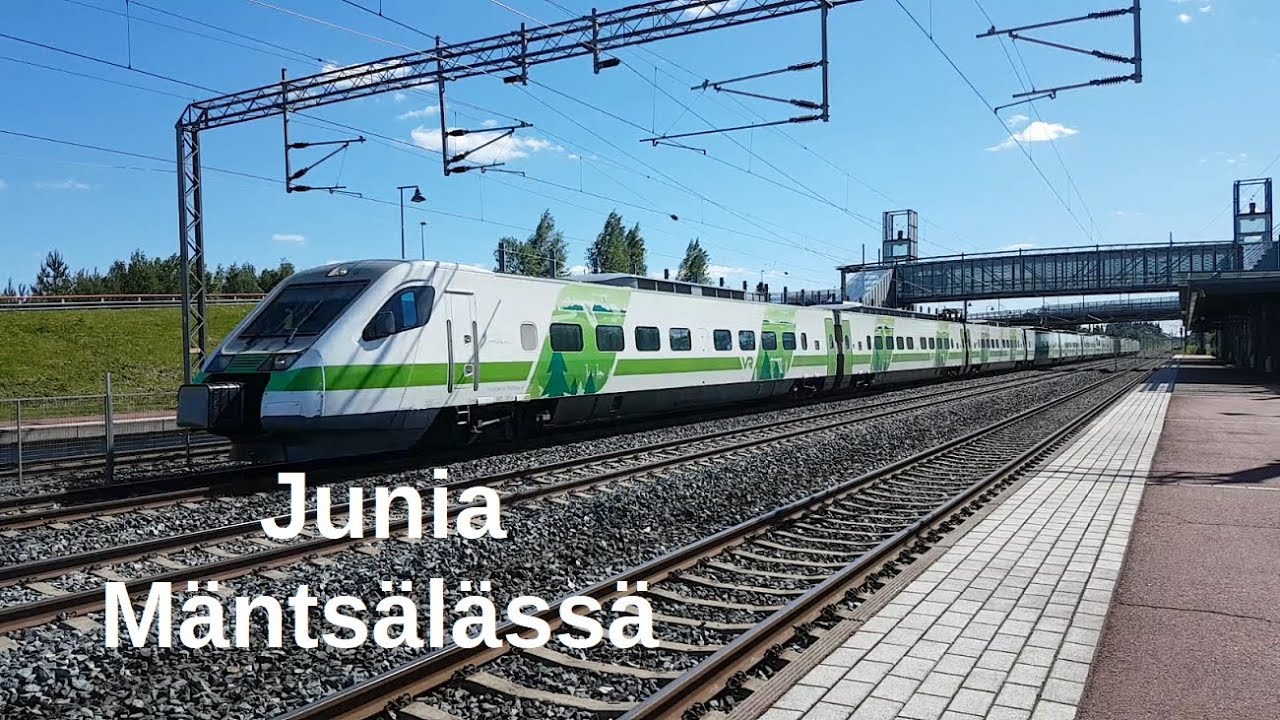 Iltapäivän junia Mäntsälässä 12.6.2020 | Afternoon trains at Mäntsälä on the 12th of June 2020