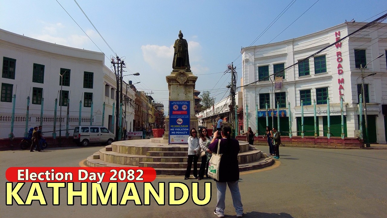 Nepal Election Day 2082 Walk in the Center of Kathmandu City, Nepal🇳🇵 March 2026 [4K HDR]