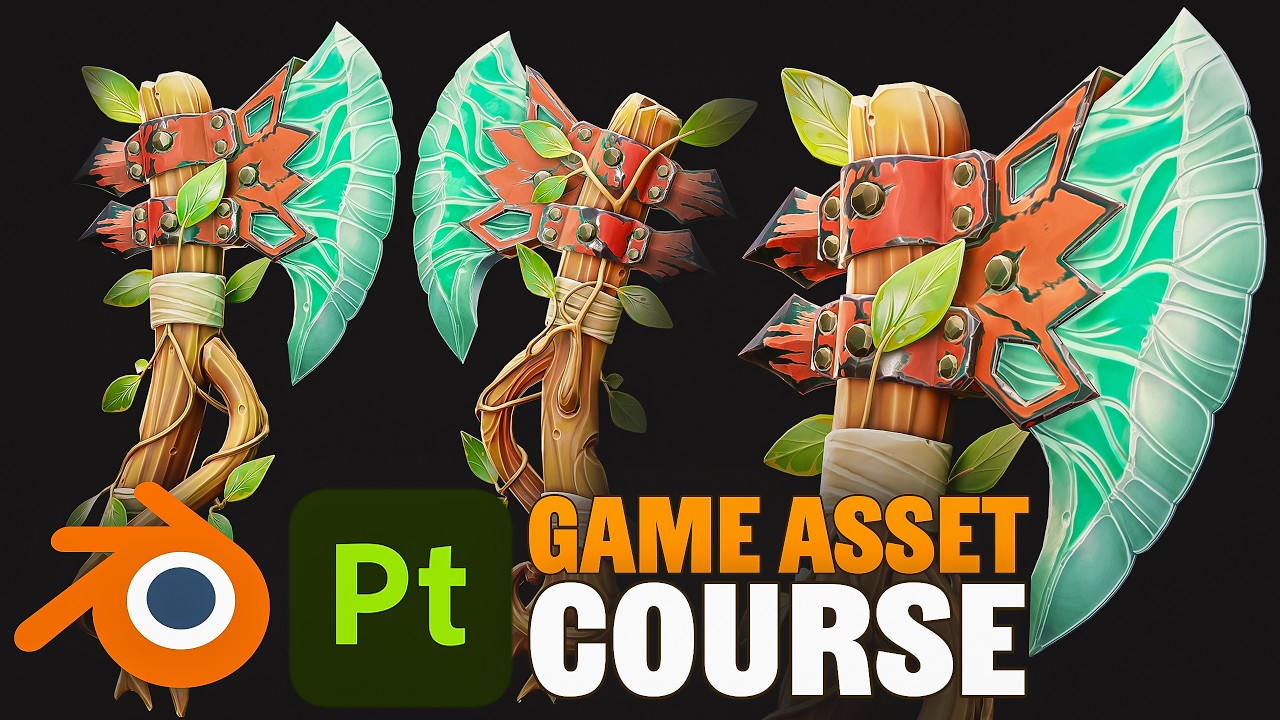 Stylized Game Asset Creation Course Preview
