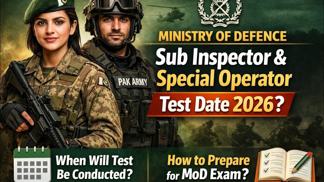 MOD Sub Inspector & Special Operator Test Date 2026 | Final Preparation Strategy 🔥 | Pattern & Tips