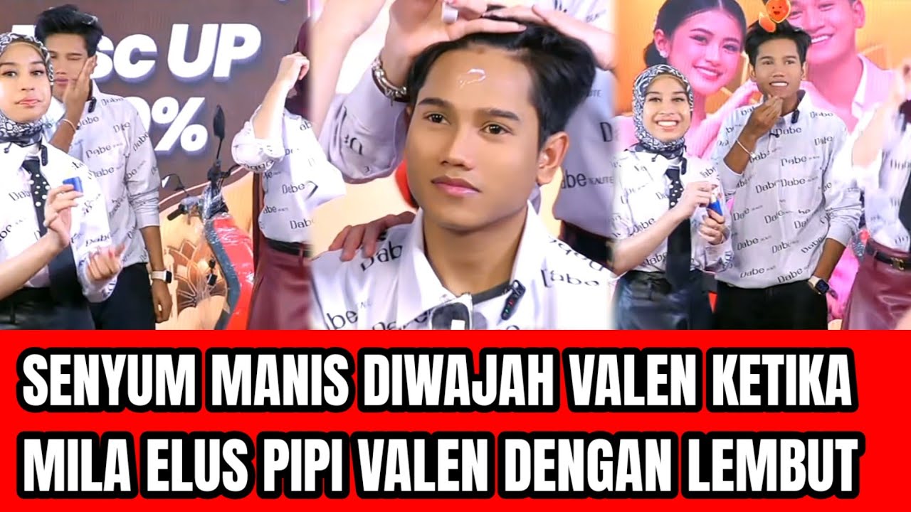VALEN TERSENYUM KETIKA MILA ELUS PIPI VALEN DENGAN LEMBUT