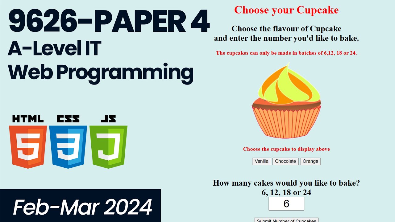 9626 Paper 4 - February/ March 2024   Javascript