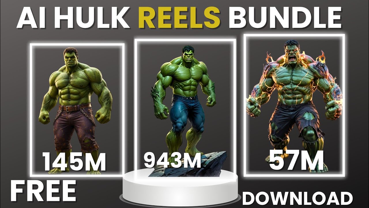 Free Viral Hulk Reel Bundle | Hulk Reel Bundle Copyright Free Download 🔥