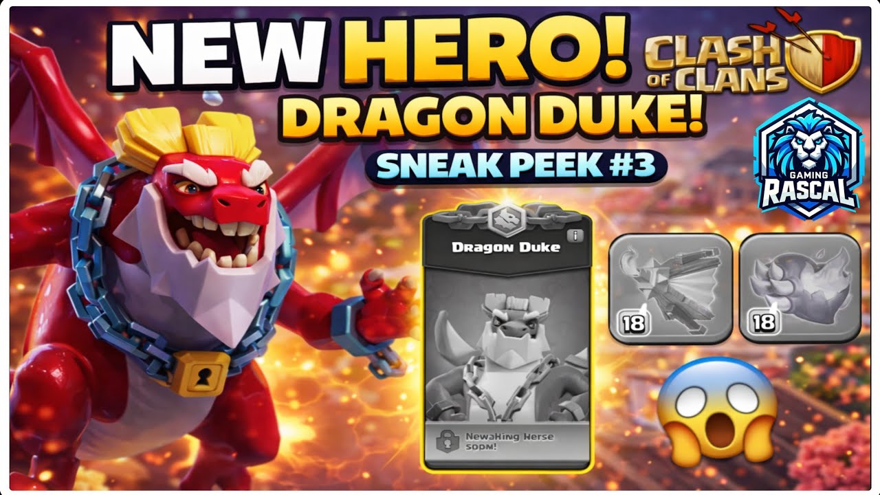 Dragon Duke &ndash; New Hero 😱 + 3 Common Equipment | Sneak Peek #3