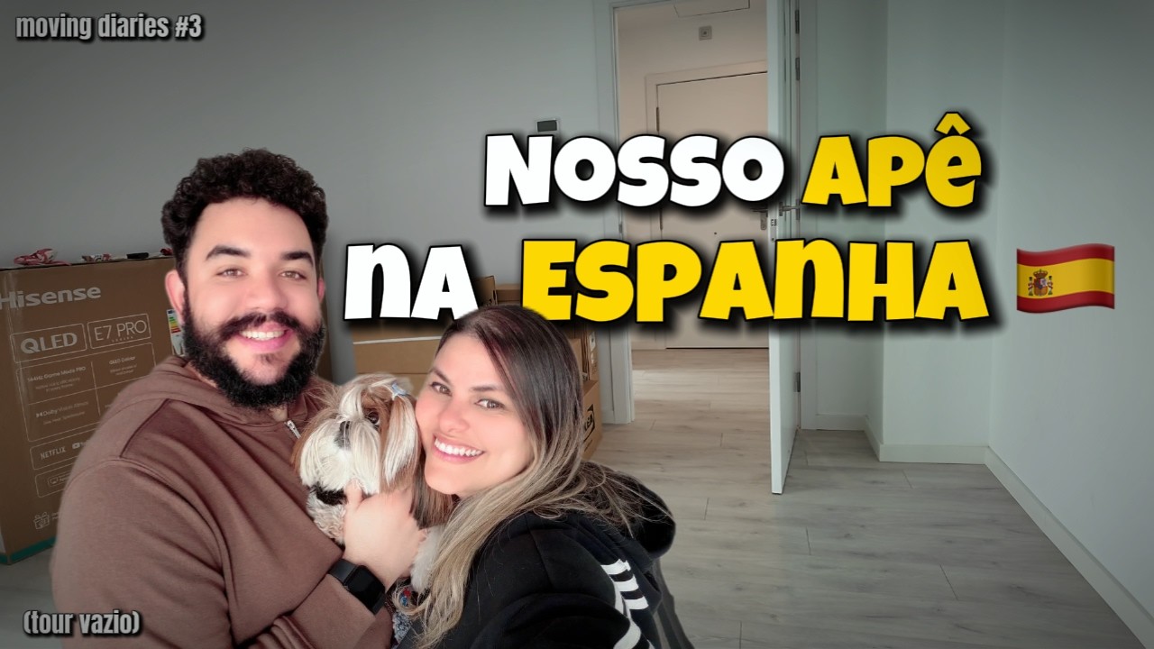 Tour pelo nosso novo apartamento na Espanha 🇪🇸 (tour vazio)