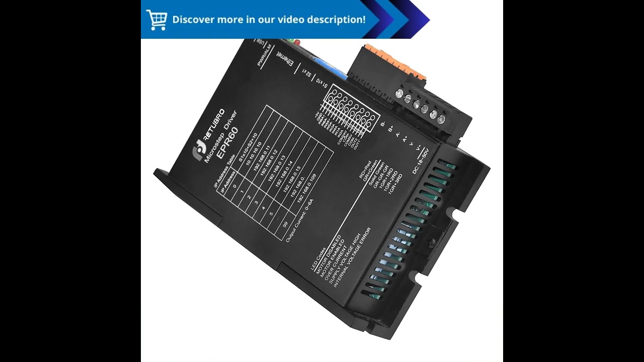 EPR60: The Ethernet Stepper Motor Driver with Superfast MODBUS/TCP Communication and Ethernet