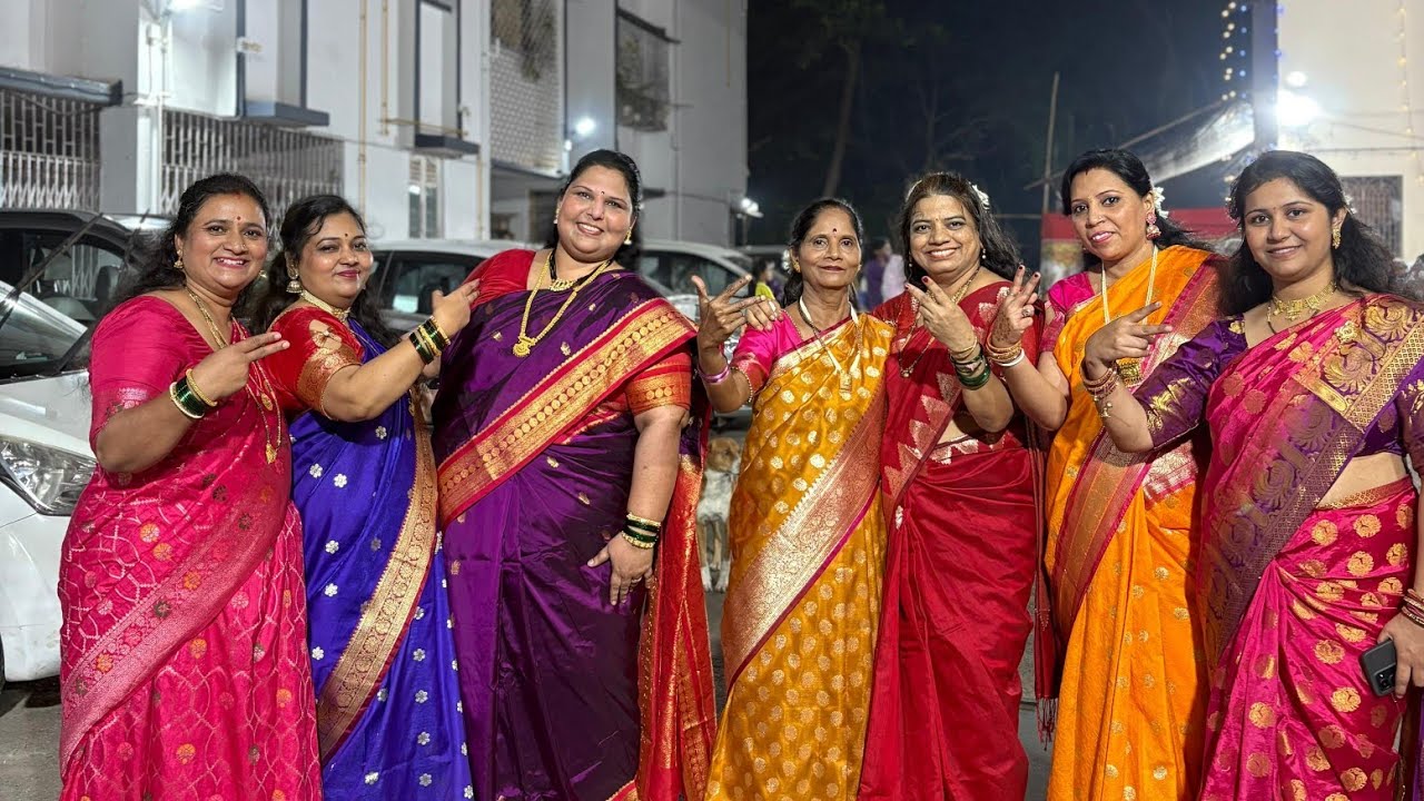 Ladies group dance || society pooja