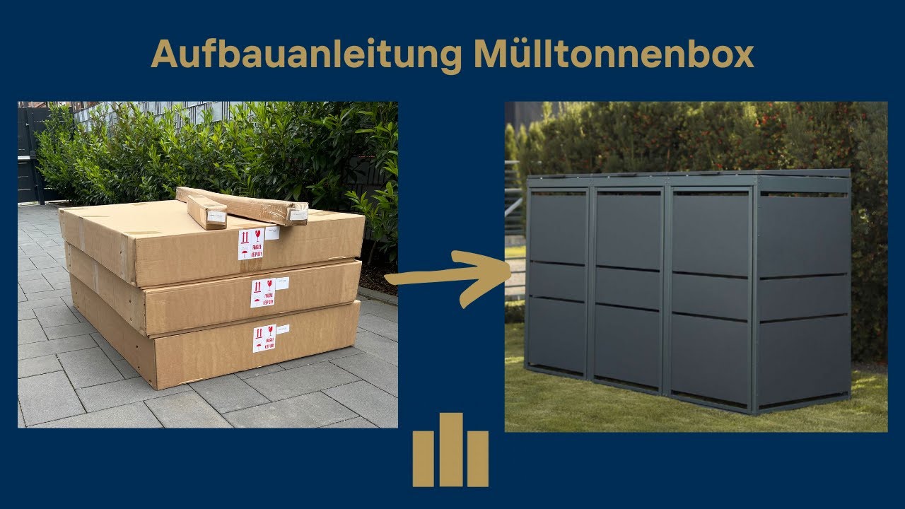 Aufbauanleitung Mülltonnenbox