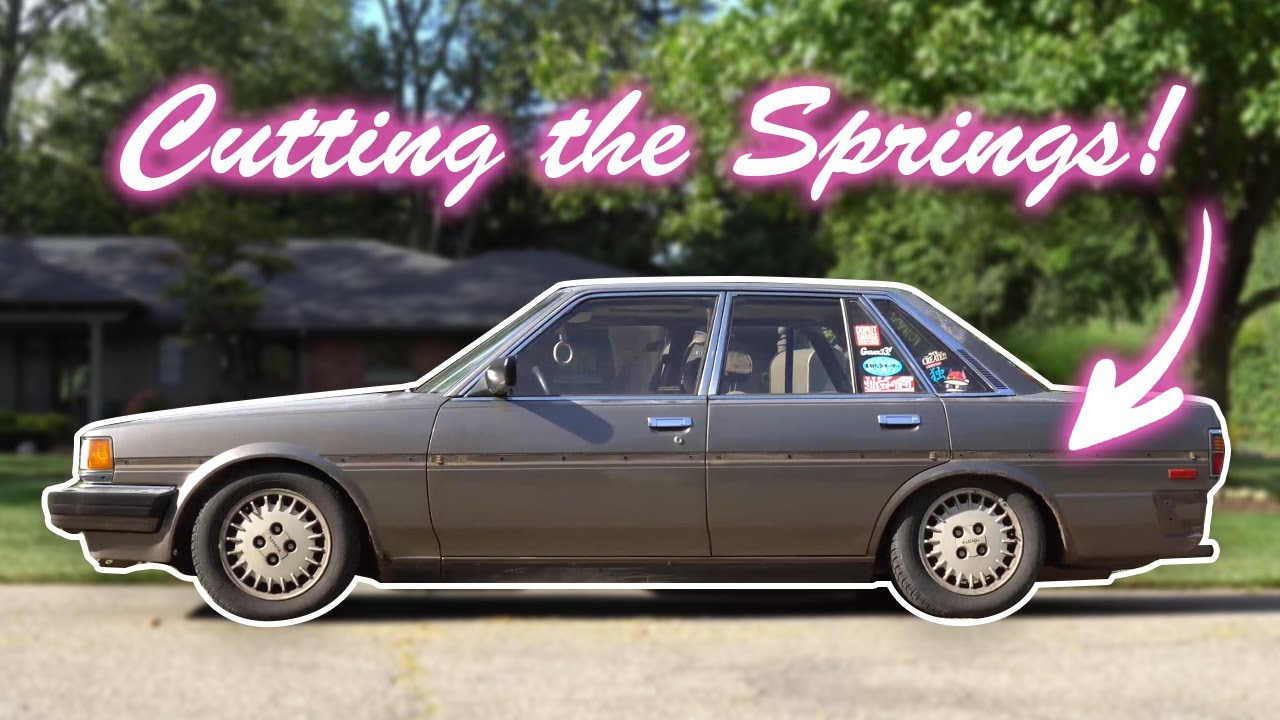 CUTTING THE SPRINGS! // Lowering the MX73 Cressida for FREE