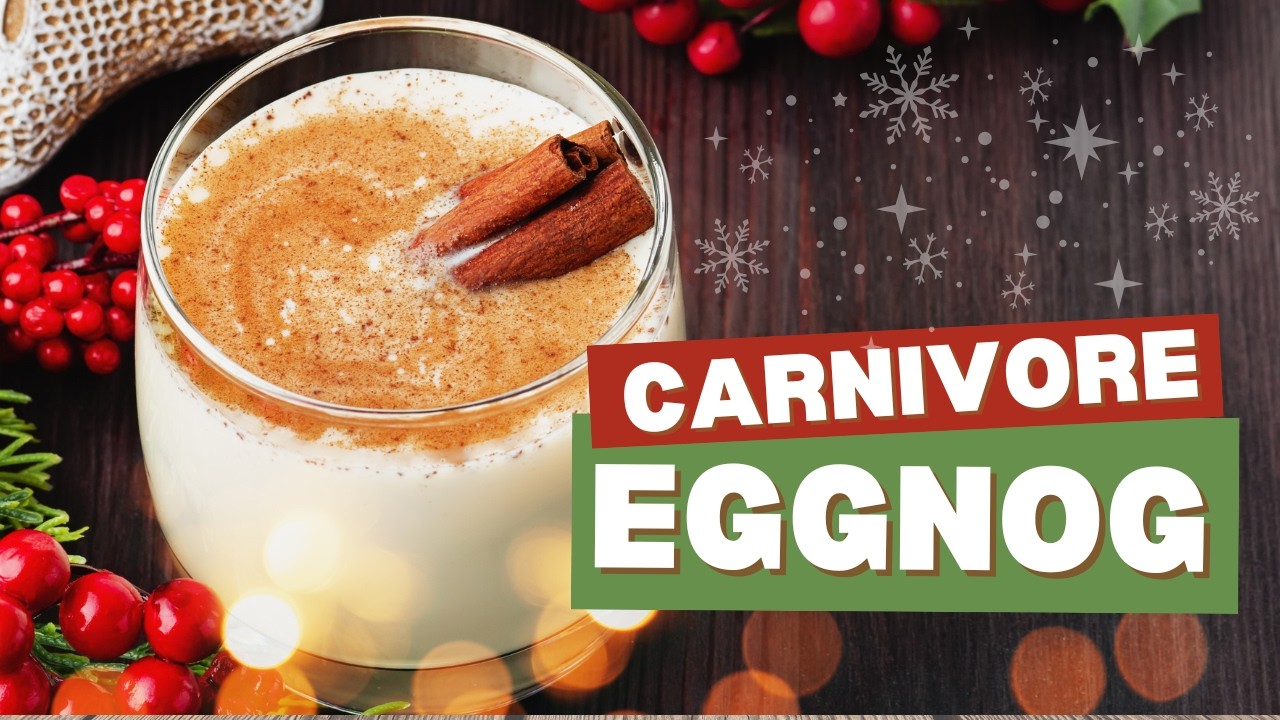 Luxurious Keto Carnivore Eggnog | Sugar Free, Alcohol Free