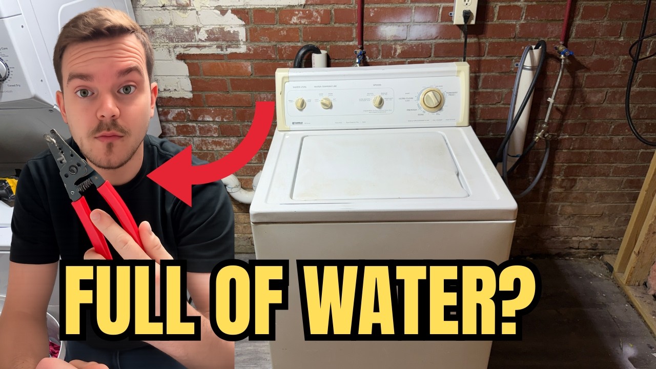 Washer Full of Water and Won’t Spin? Lid Switch Fix (Kenmore / Whirlpool)