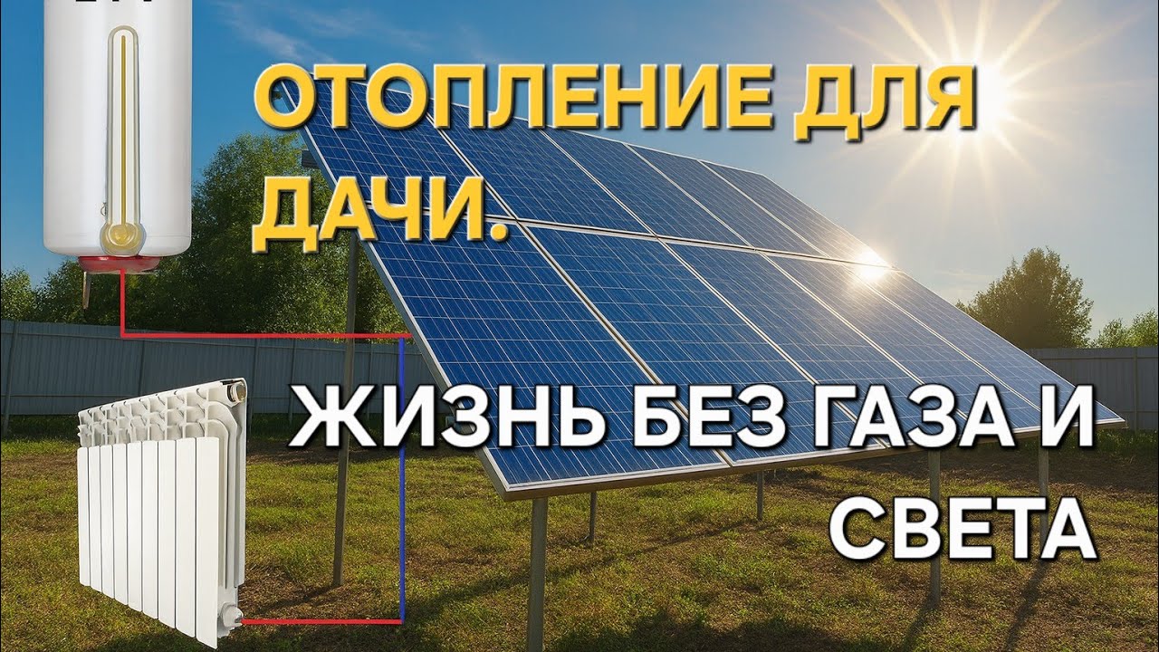 Солнечные панели прямо на бойлер. Экономим на электроэнергии.