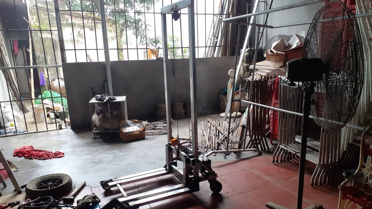 xe nâng tự chế