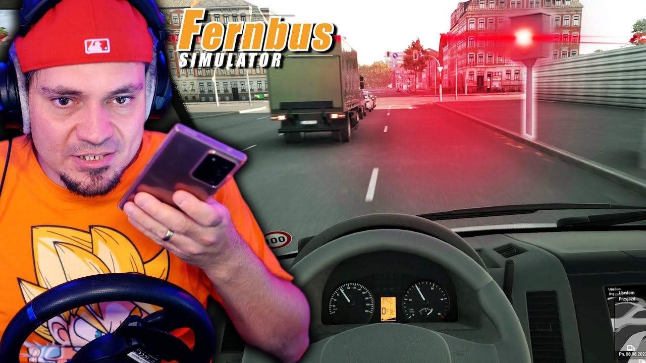👮 1500 ZŁ 10 PKT ZA KOMÓRKĘ W RĘCE! *fotoradar* | Fernbus Simulator