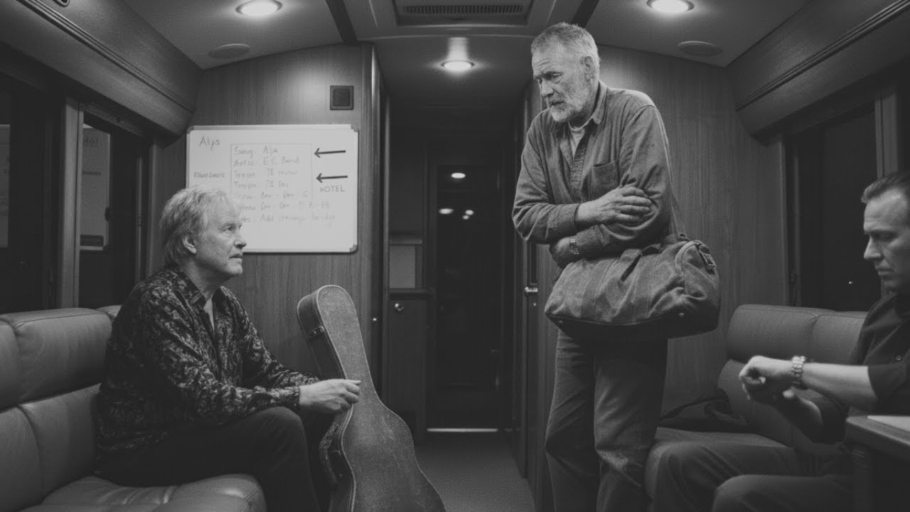Homeless Man's Bag Checked by Security — What's İnside STOPS Eric Clapton Cold for 3 Hours