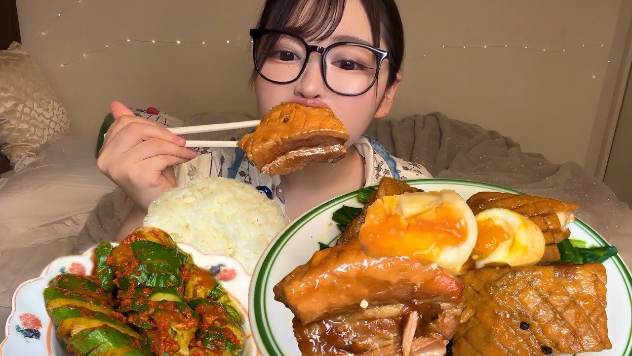 ほろほろ豚の角煮とオイキムチ❤️
