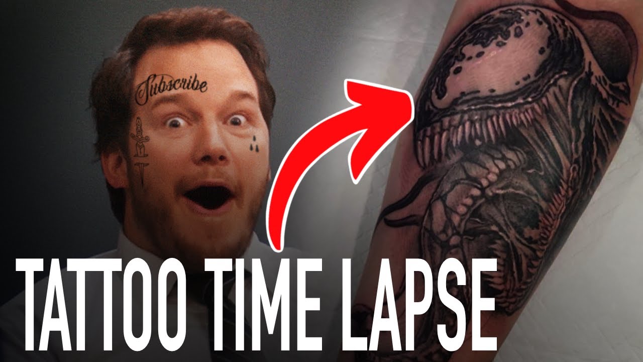 TATTOO TIME LAPSE | Marvel's Venom Tattoo