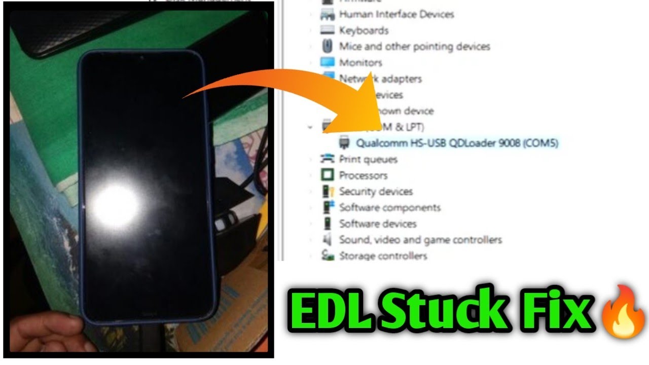 Redmi Note 8 Hardbrick Only Show Qualcomm Port | EDL Stuck Fix🔥