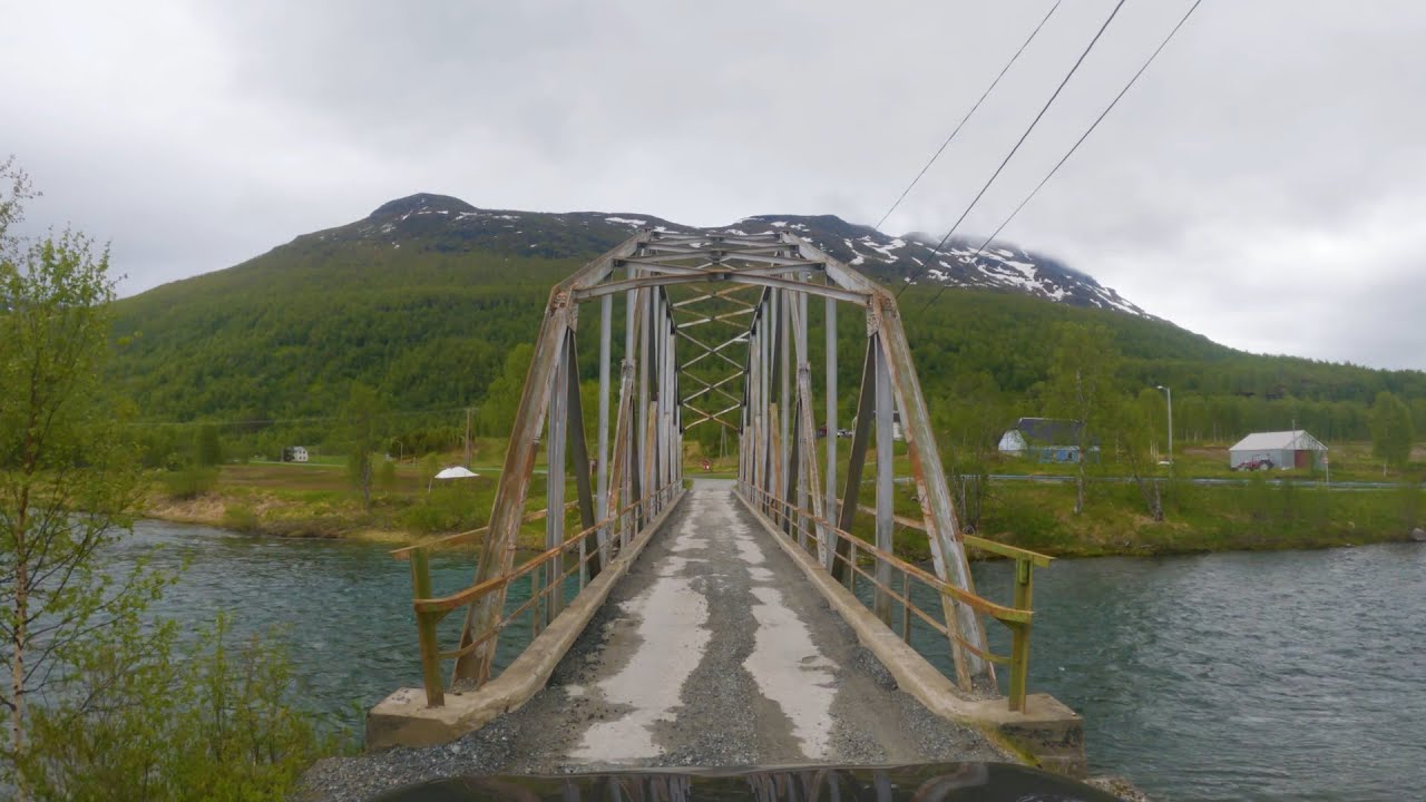 Driving in Norway - Bjerkvik To Polar Park E6 - 4K60
