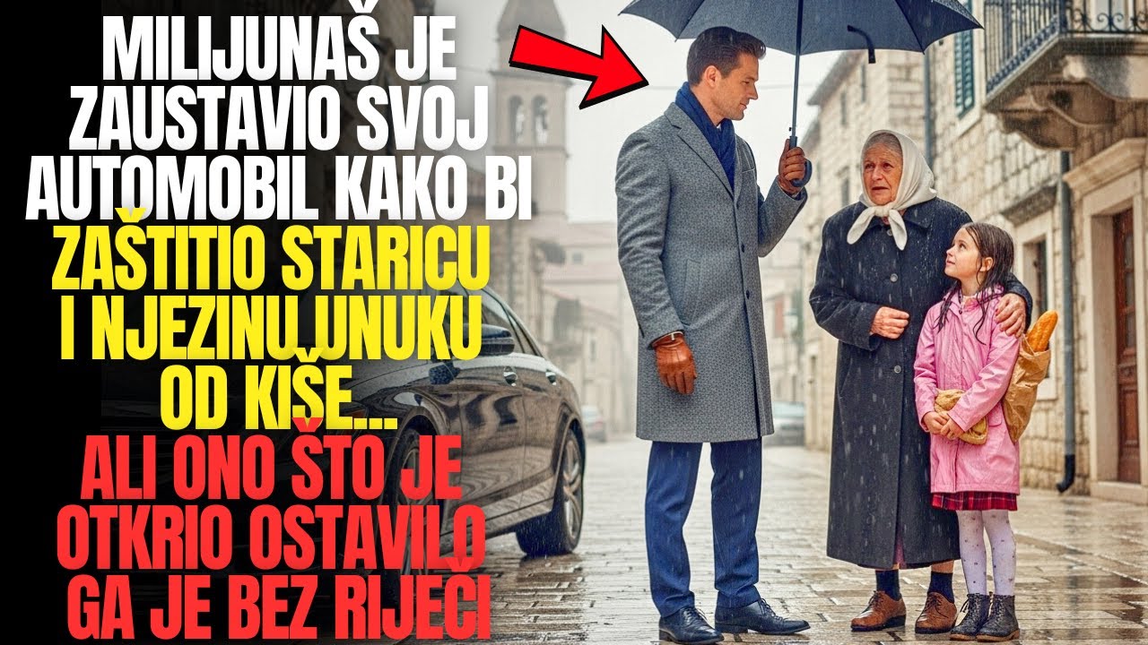 Milijunaš je zaustavio svoj automobil kako bi zaštitio staricu i njezinu unuku od kiše - Što otkri