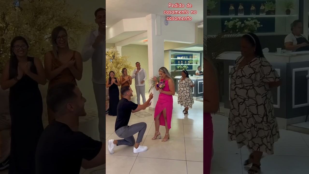 Pedido de casamento no casamento #casamento