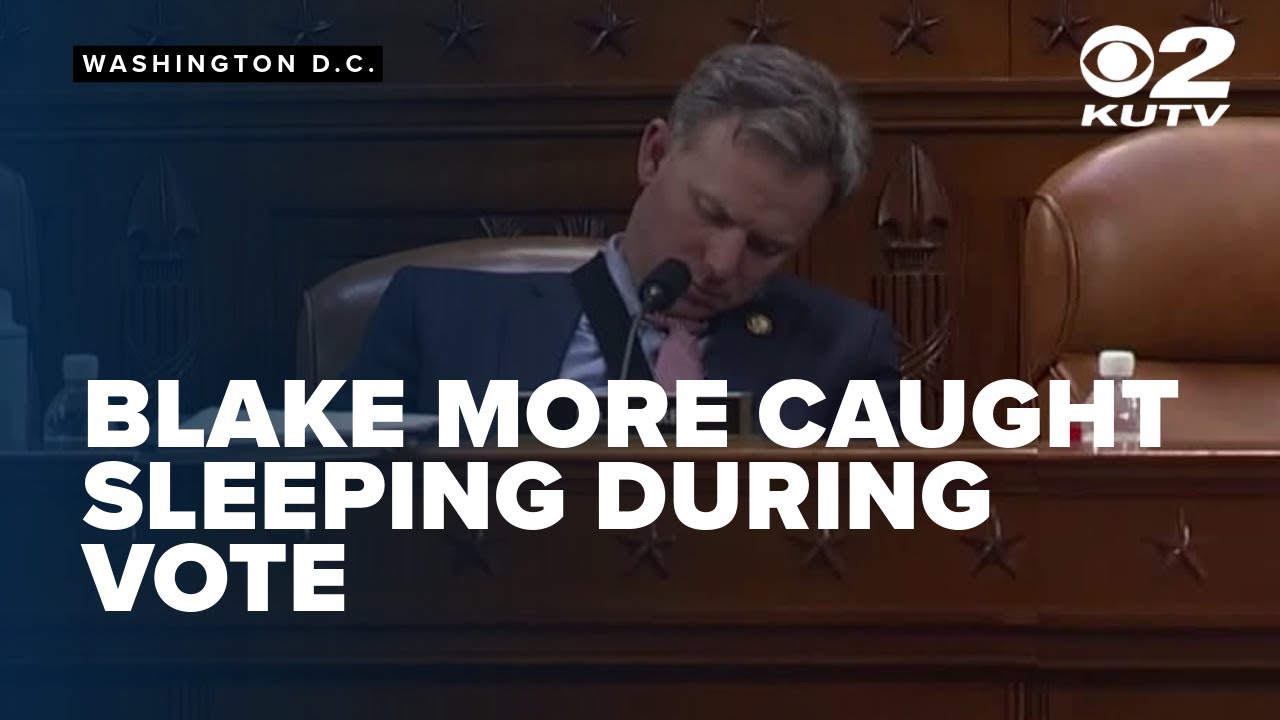 Utah Congressman Blake Moore caught sleeping during vote in House committee hearing