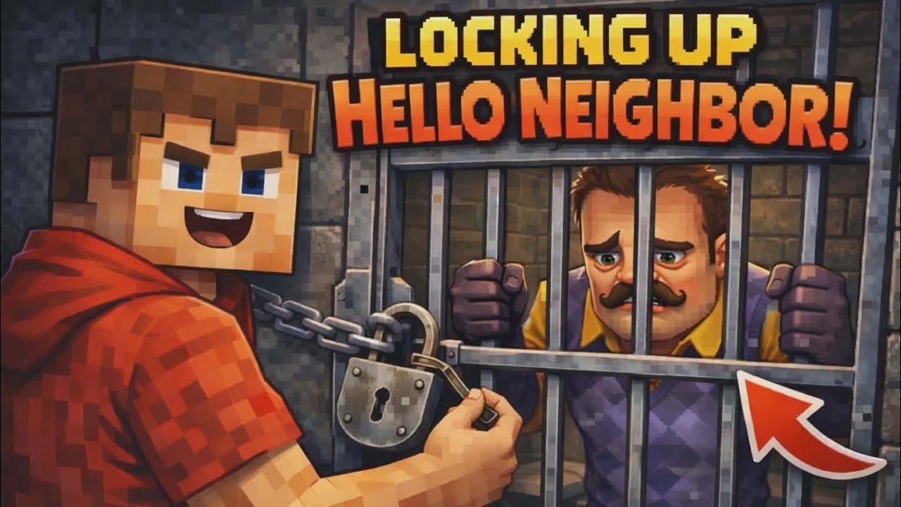 მეზობელი საკანში გამოვკეტე?!😱 | Minecraft Hello Neighbor #5
