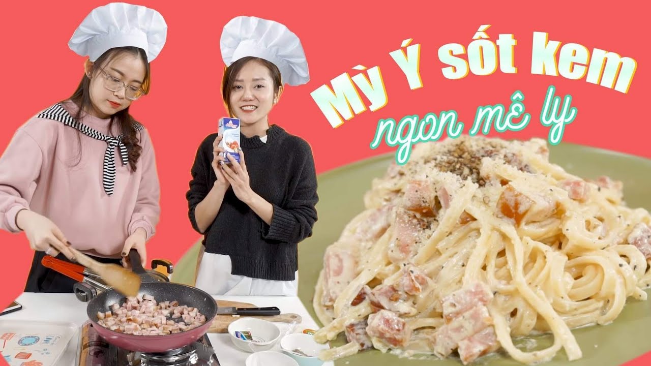 󠀀󠀀Vào Bếp Cùng Hải Yến : Mỳ Ý Sốt Kem ngon đến mức vét sạch cả đĩa !