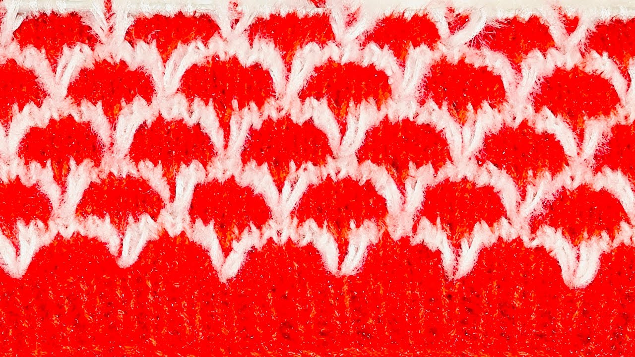 Two colour combination sweater design 