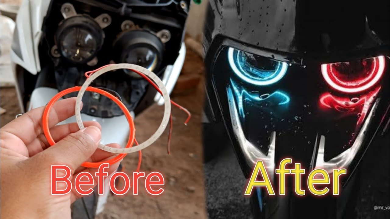 angel light install | install Angel eye fog light | angel light ktm waterproof