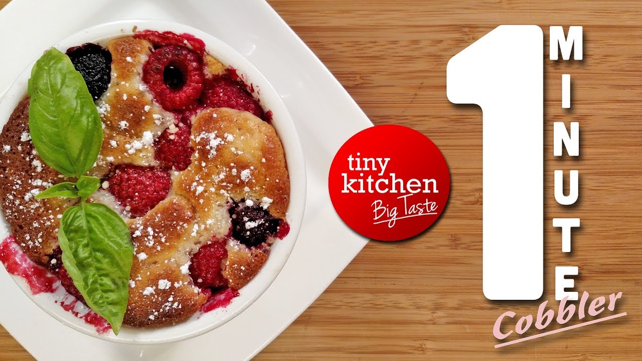 One Minute Cobbler // Tiny Kitchen Big Taste