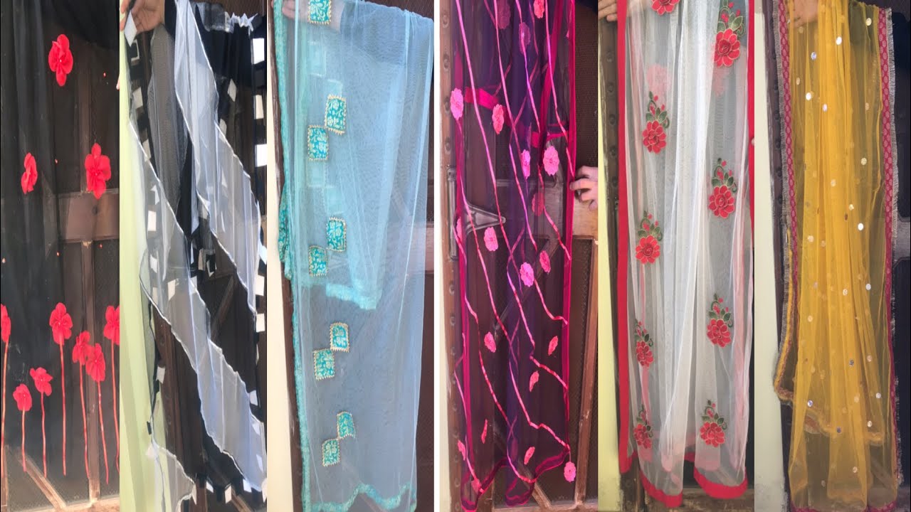 Net Dupatta Design ideas /Designer Dupatta Collection 2020