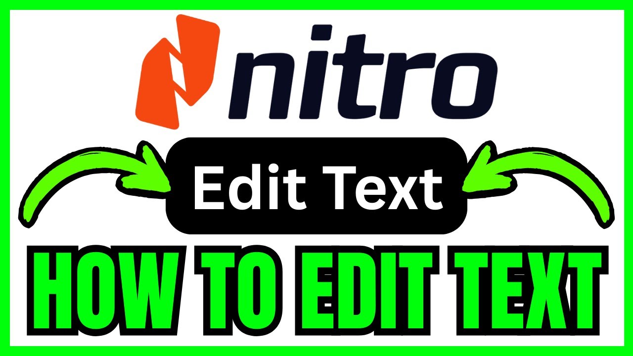 How To EDIT TEXT In Nitro PDF (QUICK & EASY) 2026