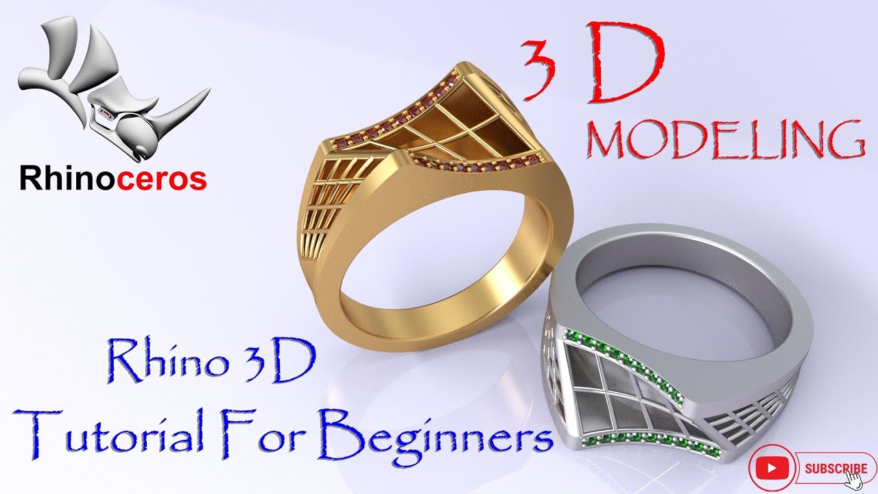 RHINO 3D TUTORIAL FOR BEGINNERS:How make a ring simply using Rhino 7.#tutorial#jewellery#rhino3d#3d
