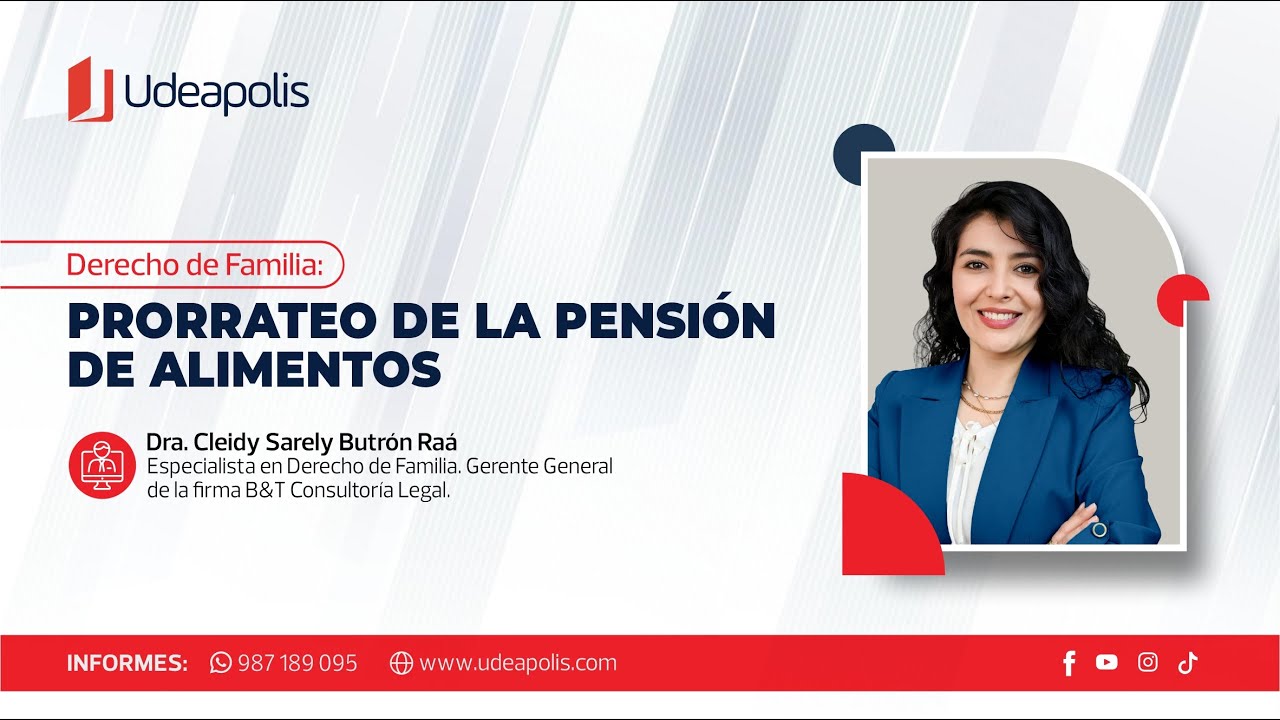 Prorrateo de la Pensión de Alimentos | Cleidy Sarely Butrón Raá