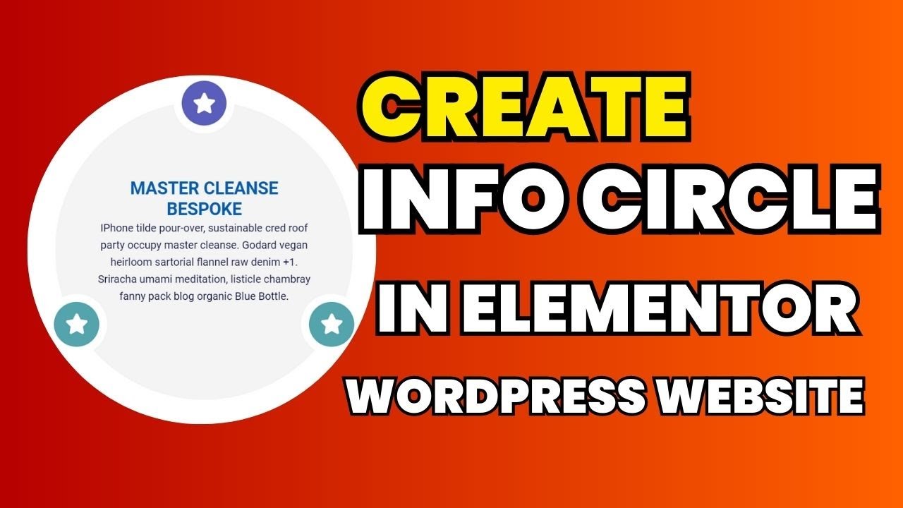 How to make info circle in Elementor || Make infography in Elementor