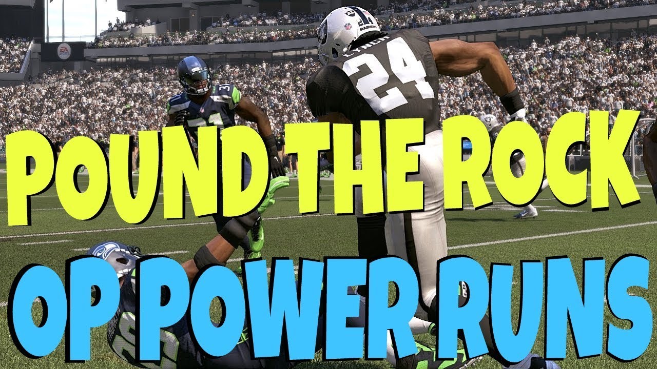 POUND THE ROCK! OVERPOWERED RUN FORMATION! RUN & PASS MONEY PLAY COMBO SCHEME MADDEN 18 RAIDERS TIPS
