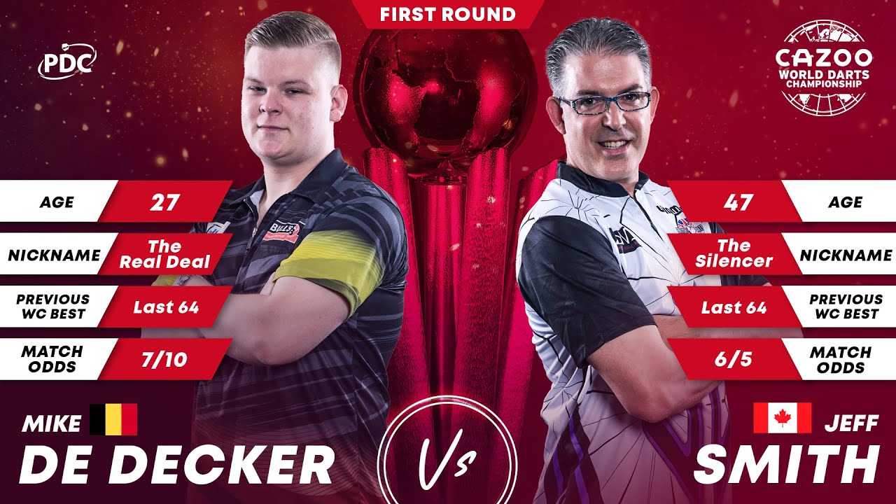 PDC World Darts Championship 2023 Round 1 Mike De Decker vs Jef Smith 2022 12 18 HUN
