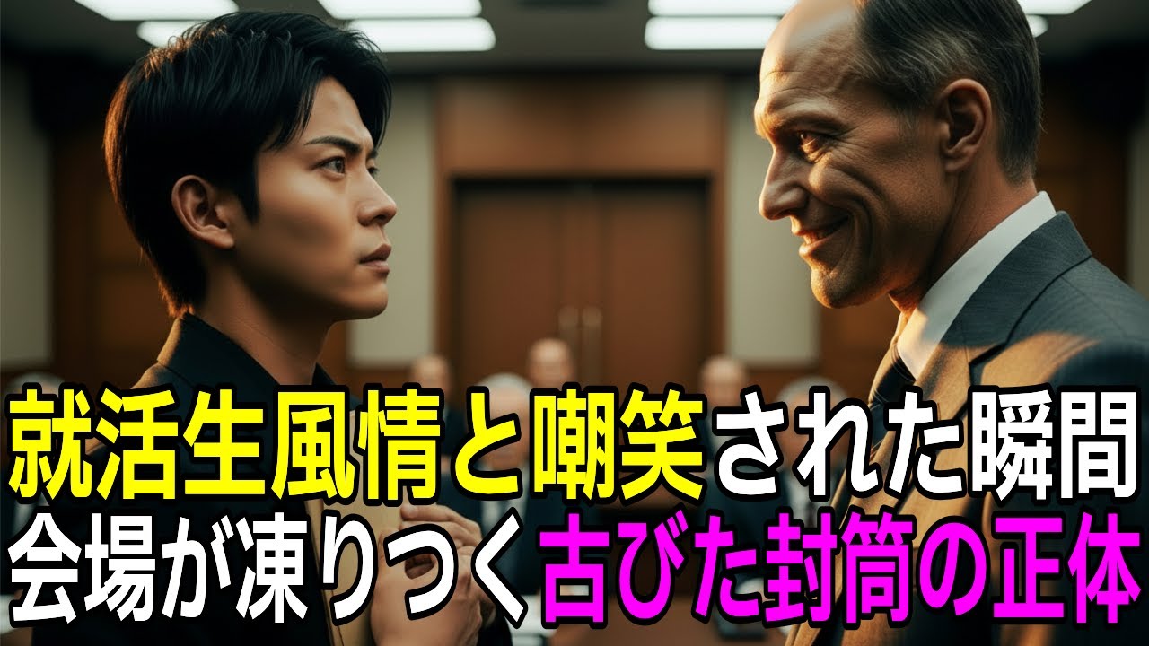 「就活生風情が経営を語るな」株主総会で罵倒された学生が『古びた封筒』を出した結果→外資系代表が顔面蒼白に…【スカッと】【大逆転】