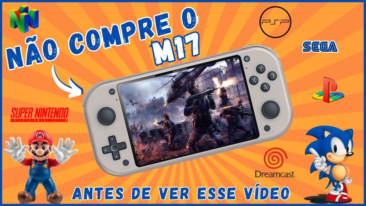 CONSOLE PORTÁTIL M17: Análise DEFINITIVA nesse REVIEW COMPLETO - VALE A PENA?