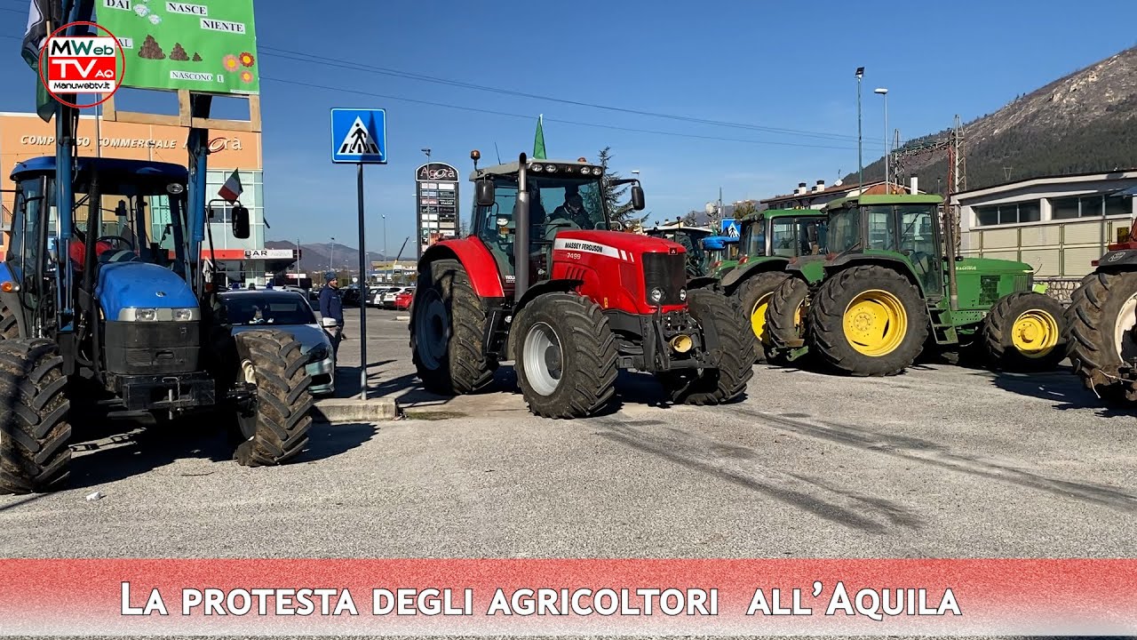 Manuwebtv La protesta degli agricoltori  all’Aquila