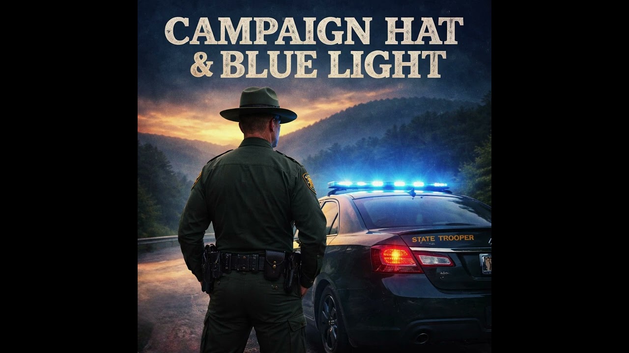 Campaign Hat & Blue Light