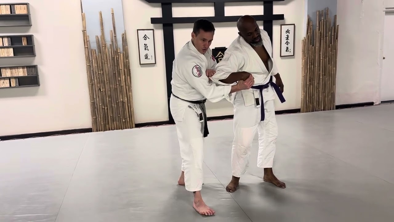 “Gooseneck” arm lock technique with “hi mom!” entrance. #aikido #martialarts #martialwaydojo