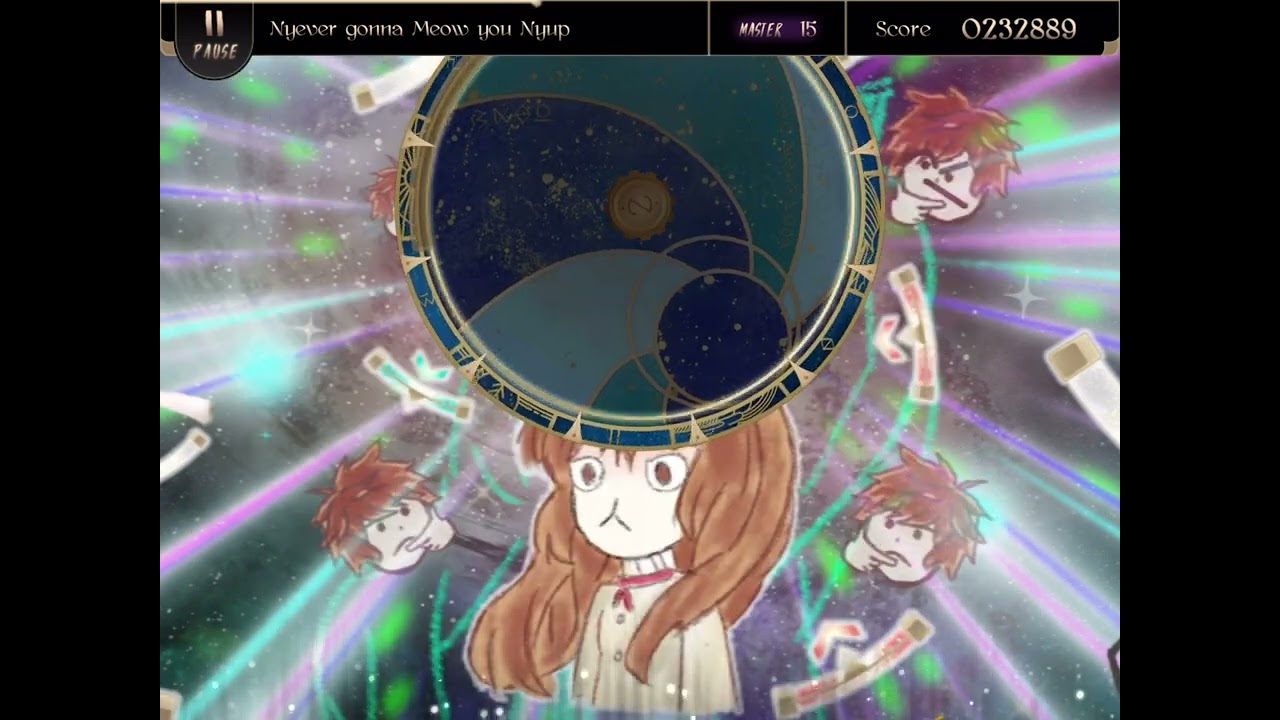 [4/1 Special : 📣📢📣📢] Nyever gonna Meow you Nyup (Master 15) 565740pts&hellip; (Lanota)