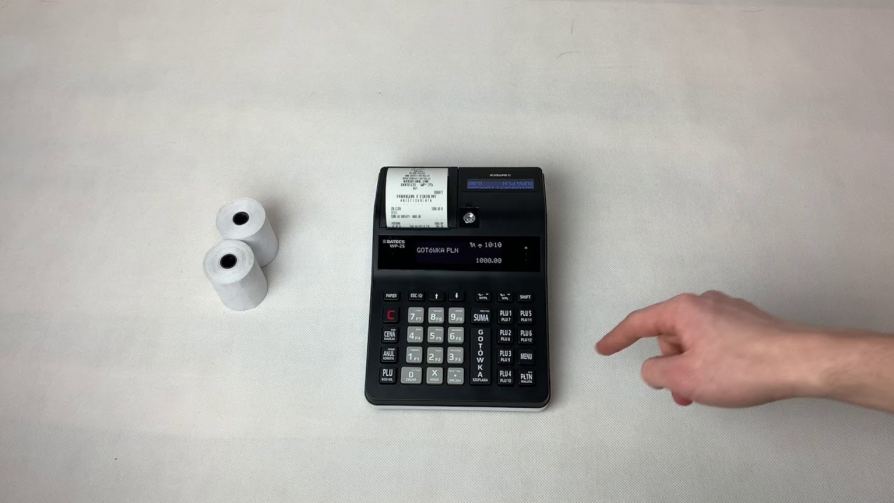 Kasa Fiskalna Datecs WP-25 Rozliczenie Zaliczki