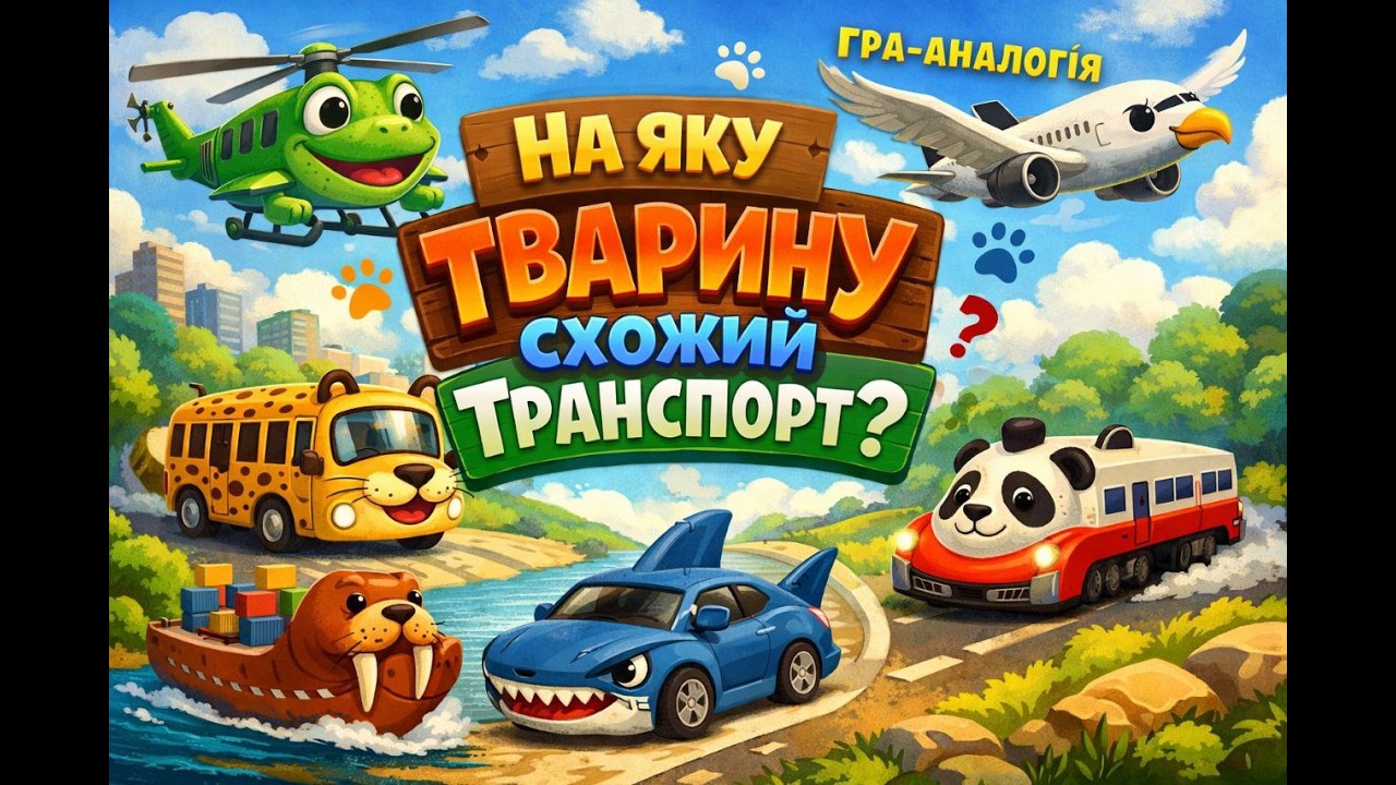 Гра-аналогія "На яку тварину схожий транспорт?"