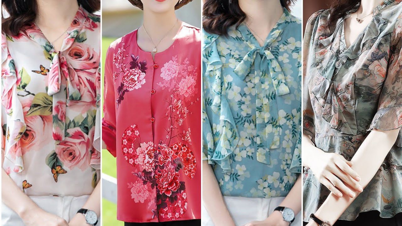Thời trang Tết | Phụ nữ tuổi trung niên U55-U60 mặc gì thì đẹp? áo sơ mi nữ tuổi trung niên
